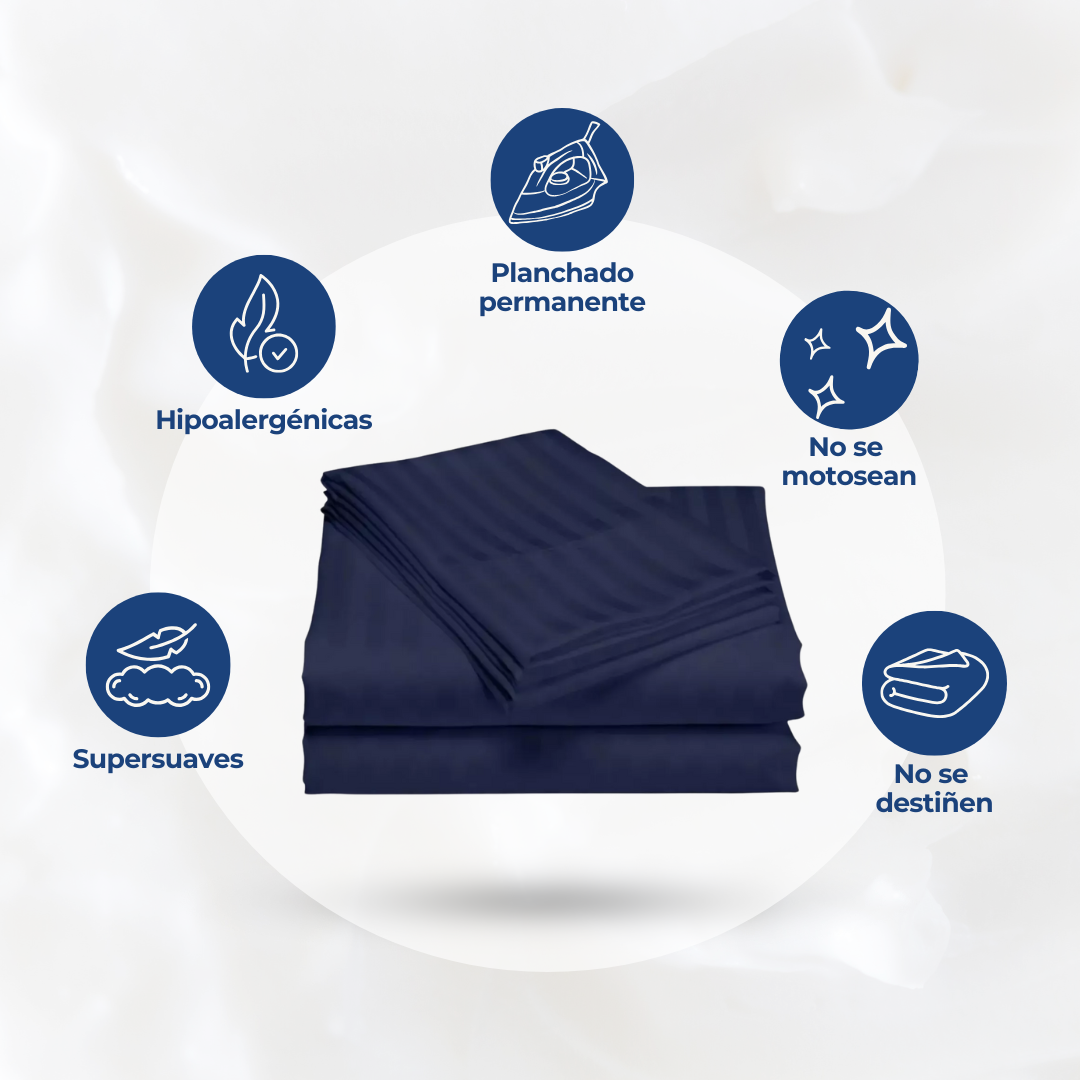 Sábanas Azul Oscuro