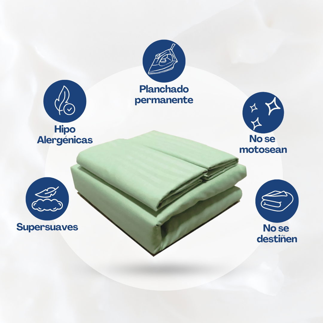 Sábanas Verde Manzana