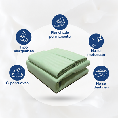 Sábanas Verde Manzana